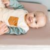 imageKonssy 2 Pack Muslin Changing Pad Covers for Boys Ultra Soft ampamp Breathable Cotton Baby Diaper Changing Table Covers Neutral Nursery Diaper Changing Pad Sheets StarBlueSoft Blooms  Taupe
