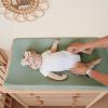 imageKonssy 2 Pack Muslin Changing Pad Covers for Boys Ultra Soft ampamp Breathable Cotton Baby Diaper Changing Table Covers Neutral Nursery Diaper Changing Pad Sheets Green Green LeavesLeafy  Green