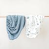 imageKonssy 2 Pack Muslin Changing Pad Covers for Boys Ultra Soft ampamp Breathable Cotton Baby Diaper Changing Table Covers Neutral Nursery Diaper Changing Pad Sheets StarBlueStar Blue