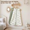 imageKonssy Muslin Baby Sleep Sack 612 Months 07 TOG 2 Pack 100 Cotton Wearable Blanket for Babies 2Way Zipper Breathable Sleeping Sack Infant Toddler Essentials for Girls and Boys Blossom PinkWoodland sage
