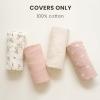 image:imageKonssy Muslin Baby Lounger Cover 2 Pack 100 Cotton Newborn Lounger Cover Soft and Breathable Lounger Cover for Boys Girls Covers Only PlanetNavyOat pink Sun