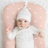 image:imageKonssy Muslin Baby Lounger Cover 2 Pack 100 Cotton Newborn Lounger Cover Soft and Breathable Lounger Cover for Boys Girls Covers Only PlanetNavyOat pink Sun