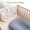 image:imageKonssy Muslin Baby Lounger Cover 2 Pack 100 Cotton Newborn Lounger Cover Soft and Breathable Lounger Cover for Boys Girls Covers Only PlanetNavyPlanet  Navy