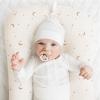 image:imageKonssy Muslin Baby Lounger Cover 2 Pack 100 Cotton Newborn Lounger Cover Soft and Breathable Lounger Cover for Boys Girls Covers Only PlanetNavyWheat moon