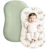 image:imageKonssy Muslin Baby Lounger Cover 2 Pack 100 Cotton Newborn Lounger Cover Soft and Breathable Lounger Cover for Boys Girls Covers Only PlanetNavyWoodland  Sage