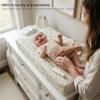 image:imageKonssy Silky Soft Changing Pad Cover 3 Pack UltraStretchy Diaper Changing Table Sheets Breathable Snug Fit for Standard 32 x 16 Contoured Pads Boho Neutral Sheets for Boys amp Girls Green LeafGreen Leaf